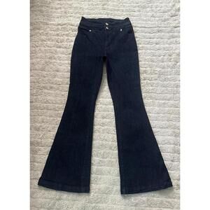 INC International Concept classic Flare high-waisted dark wash jeans Size 4/27